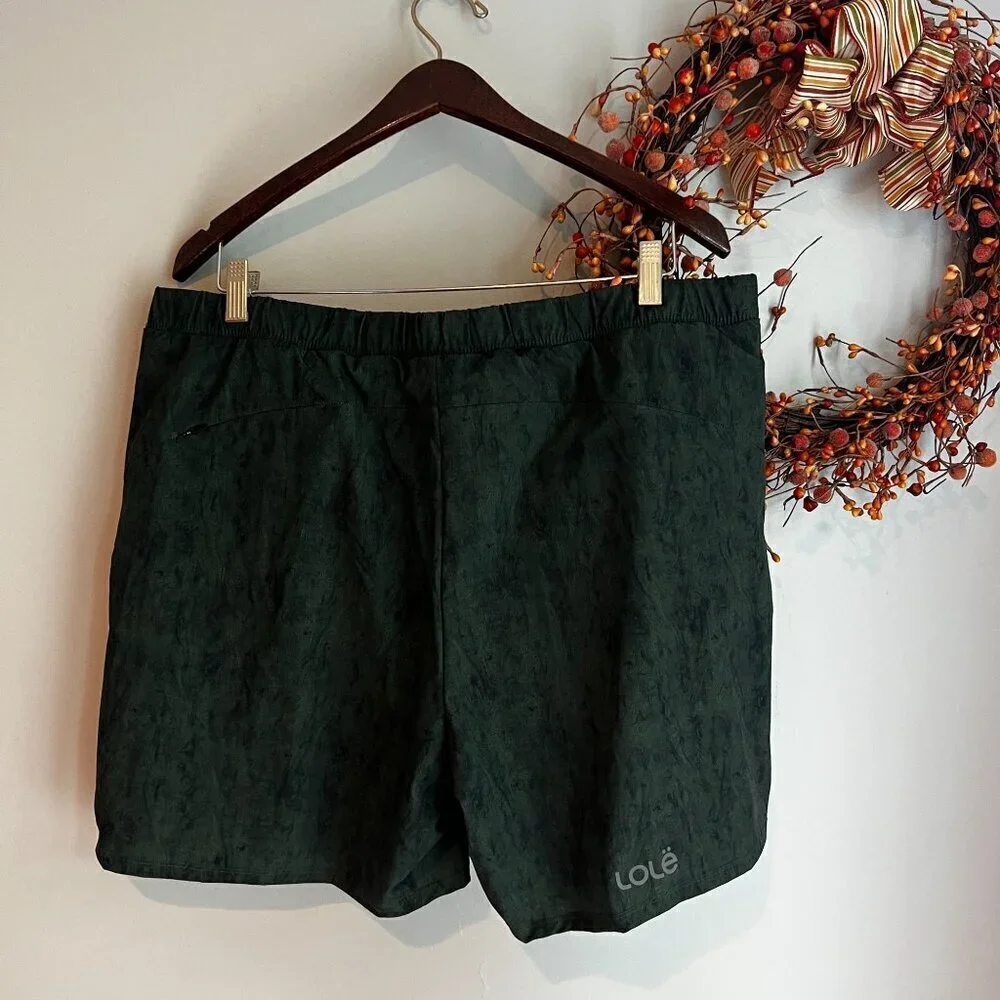 Lole Men's Terra Sports Running Yoga Short Lined Sz XTRA-LARGE in Edgewood
